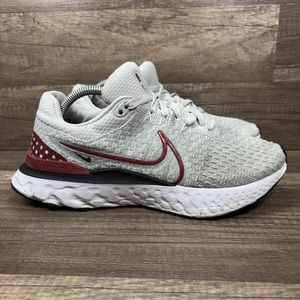 Nike React Infinity Run Flyknit 3 Gray Womens Size 8.5 DQ7825-012 Running Shoes